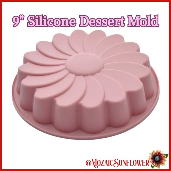NEW 9 INCH SILICONE FLOWER FOOD MOLD BPA FREE - Picture 1 of 5